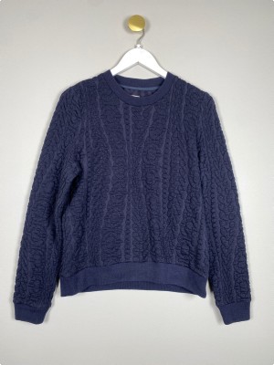 Baum und Pferdgarten str. 40 <br/> navy bluse med mønster