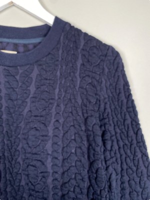 Baum und Pferdgarten str. 40 <br/> navy bluse med mønster