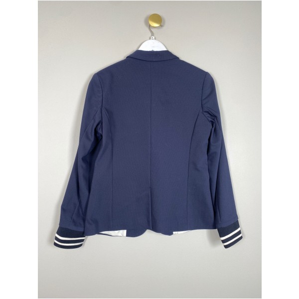 Mos Mosh str. 38 <br/> navy blazer med stribedetaljer ved ærmet - Billede 3