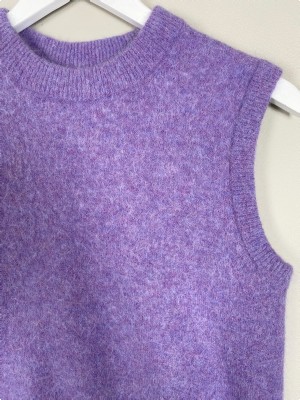Arket str. S <br/> lilla strik vest