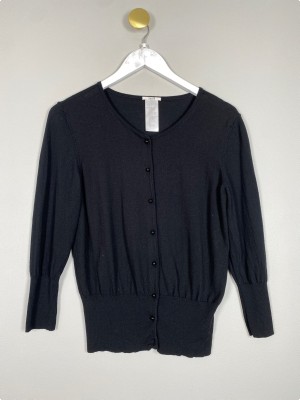 Wolford str. M <br/> sort bluse som går ind i taljen