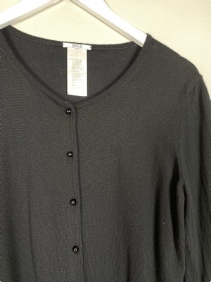 Wolford str. M <br/> sort bluse som går ind i taljen