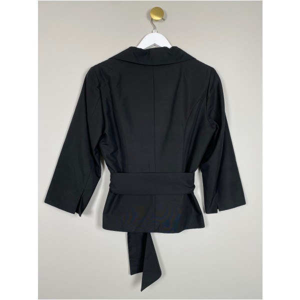 Renato Nucci str. M <br/> sort kort trench frakke - Billede 3