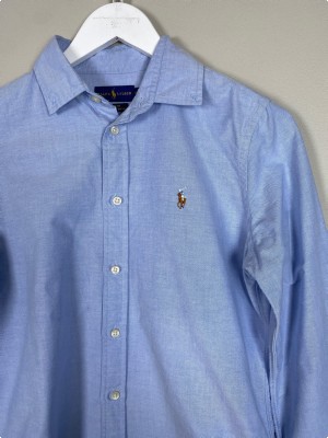 Ralph Lauren str. S <br/> Slim fit blå skjorte