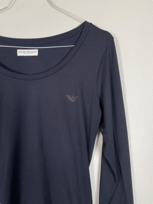 Emporio Armani str. S <br/> sort bluse
