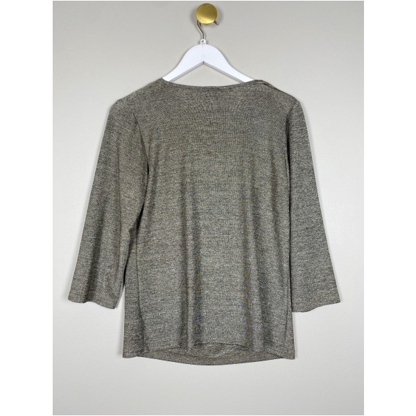 Pardon str. 40 <br/> guld bluse - Billede 3