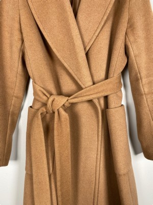 Ralph Lauren str. 38 <br/> camelfarvet uldfrakke
