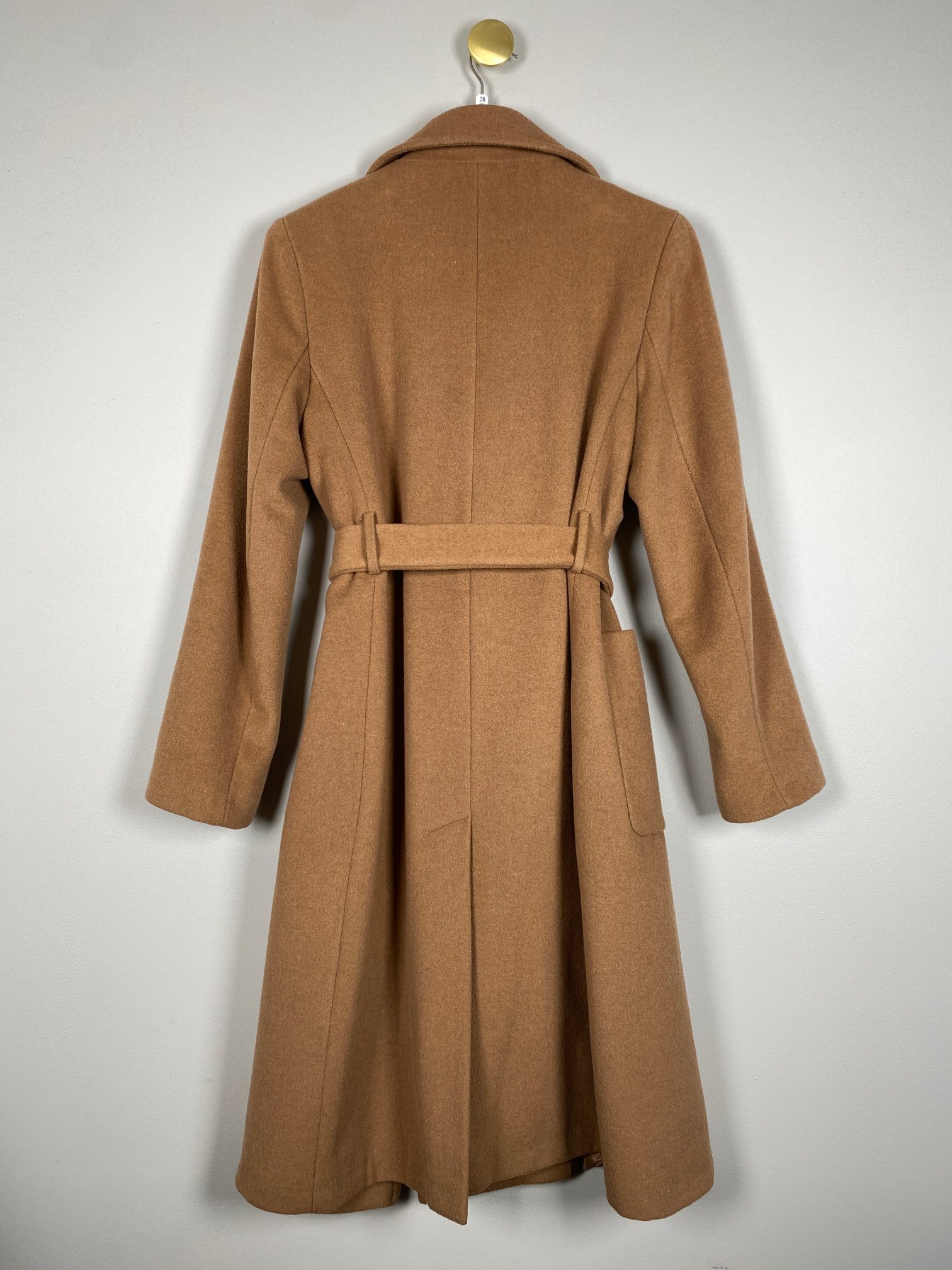Ralph Lauren str. 38 <br/> camelfarvet uldfrakke - Billede 3