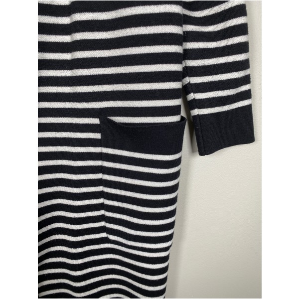 Neo noir lang stribet cardigan str. L - Billede 2