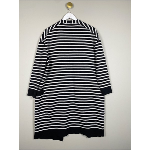 Neo noir lang stribet cardigan str. L - Billede 3