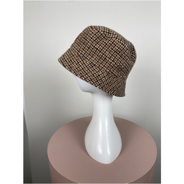 Moncler str. S <br/> tweed bøllehat - Billede 2