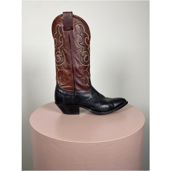 Cowboy boots str.38,5 <br/> med elegante syninger