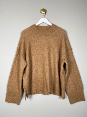 Day Birger et Mikkelsen str. XL <br/> camelfarvet strik