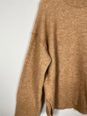 Day Birger et Mikkelsen str. XL <br/> camelfarvet strik