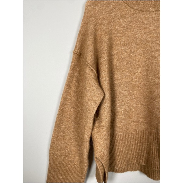 Day Birger et Mikkelsen str. XL <br/> camelfarvet strik - Billede 2