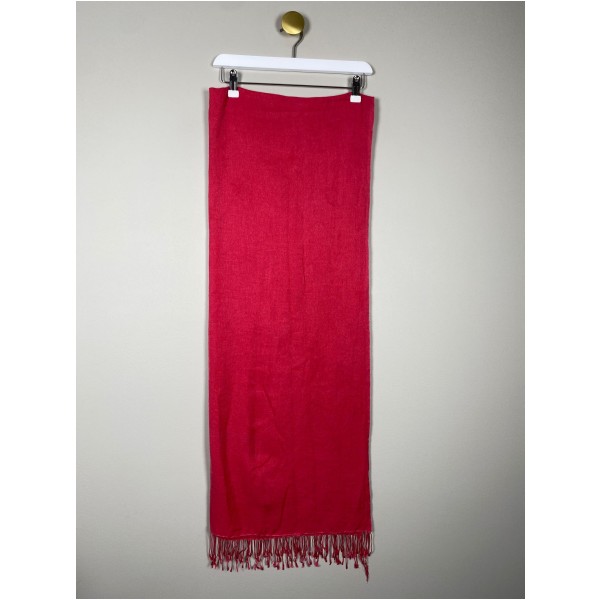 pink tørklæde <br/> i cashmere og silke