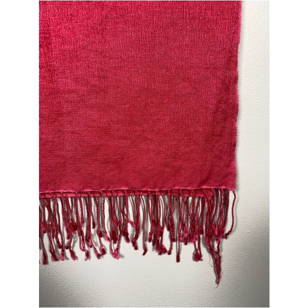 pink tørklæde <br/> i cashmere og silke - Billede 2