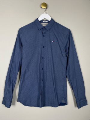 Tommy Hilfiger str. S <br/> blå skjorte med mønster