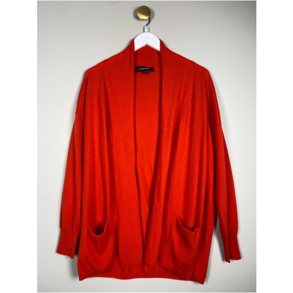 Princess str. XL <br/> rød cardigan
