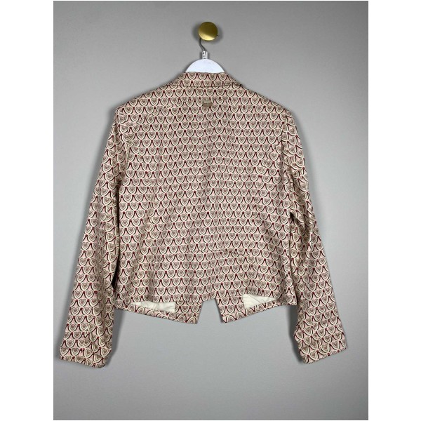 Sao Paulo str. 40/42 <br/> kort blazer med hjertemønster - Billede 3