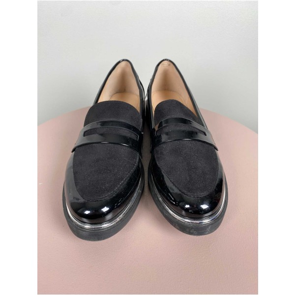 Norrliv str. 38 <br/> sorte loafers - Billede 2