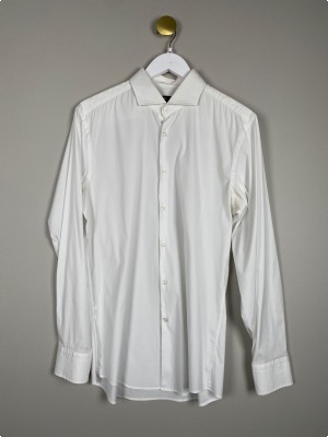 Hugo Boss str. 42 <br/> hvid skjorte