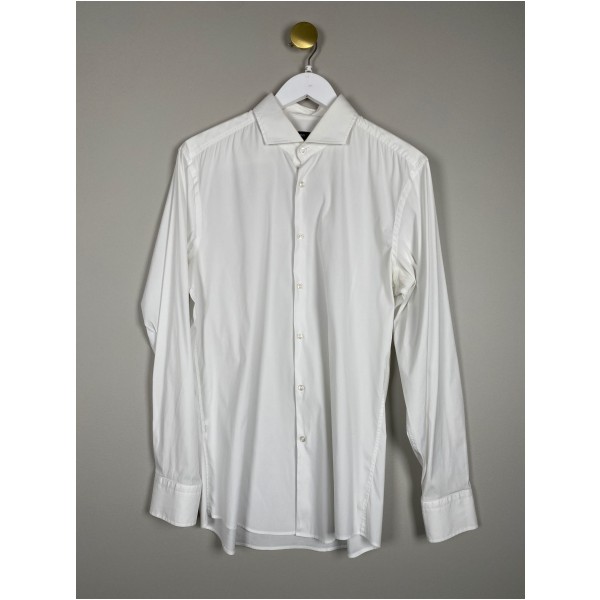 Hugo Boss str. 42 <br/> hvid skjorte