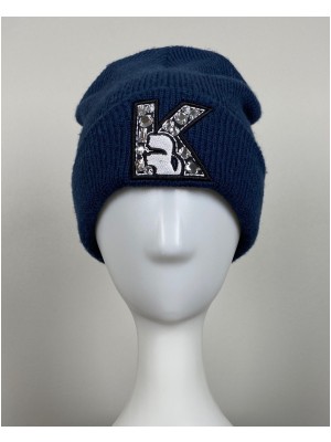 Karl Lagerfeldt str. onesize <br/> blå strikhue