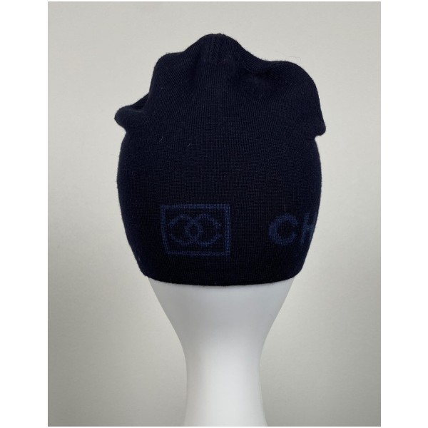 Chanel str. onesize <br/> sort hue med logo - Billede 5