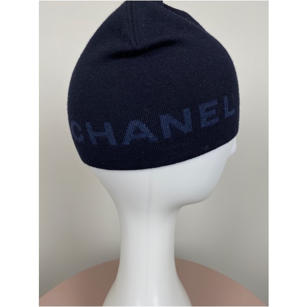 Chanel str. onesize <br/> sort hue med logo - Billede 3