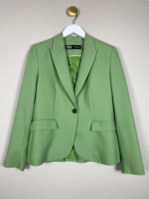 Zara str. 38 <br/b> grøn jakke