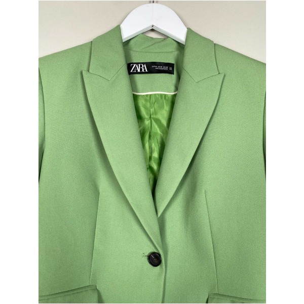 Zara str. 38 <br/b> grøn jakke - Billede 2
