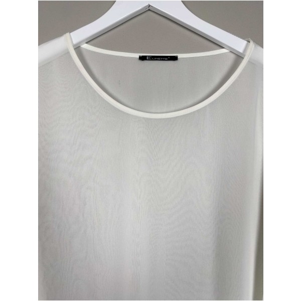 Elinette hvid tynd bluse str. 38 - Billede 2