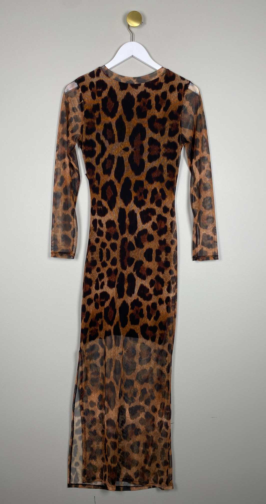 Qnuz leopard kjole str.s - Billede 3