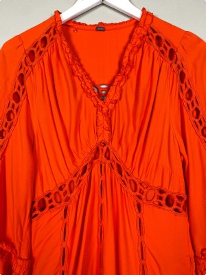 Gustav orange kjole str. s