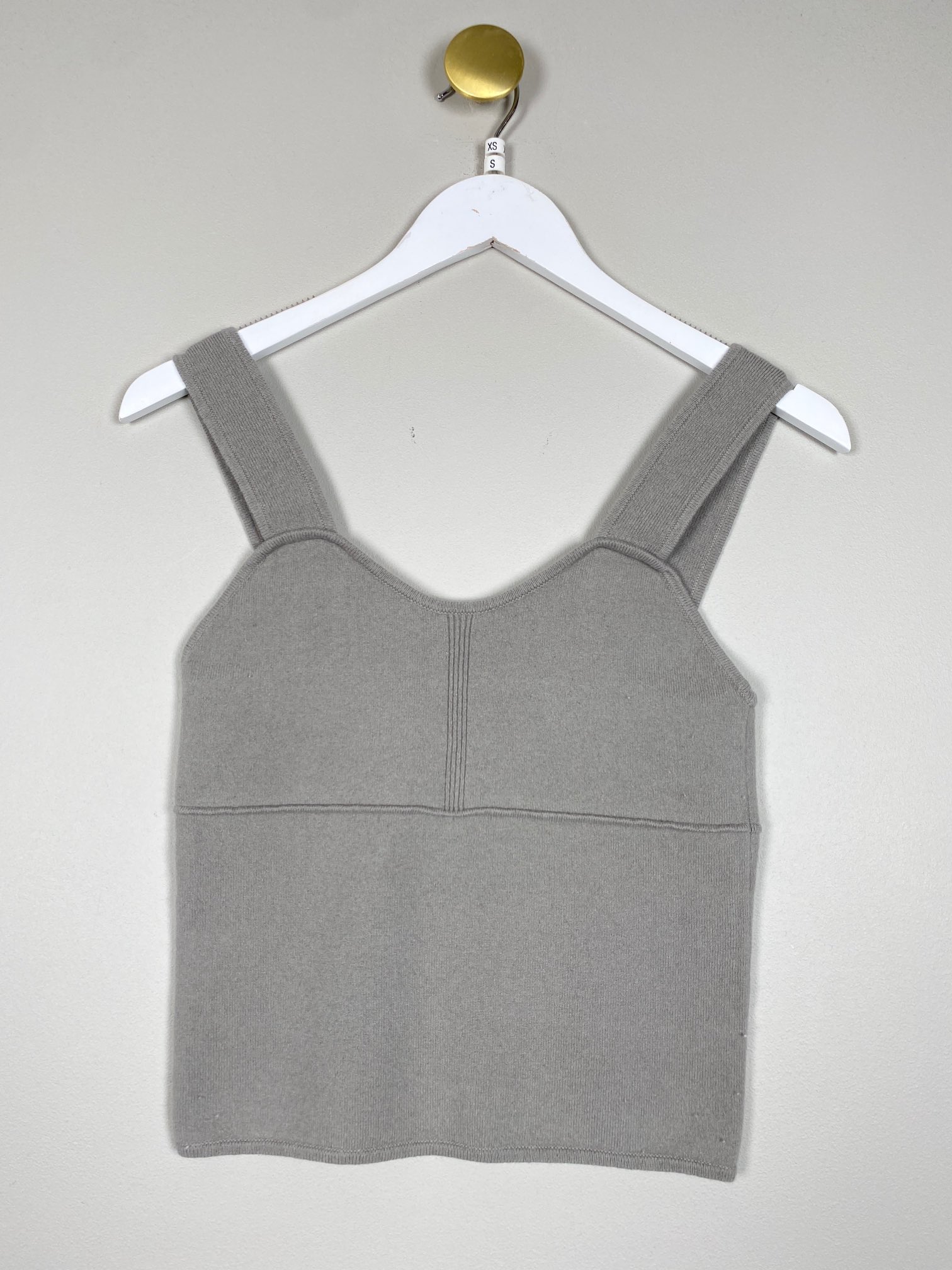 Lisa Yang str. XS/S <br/b> Cashmere grå top