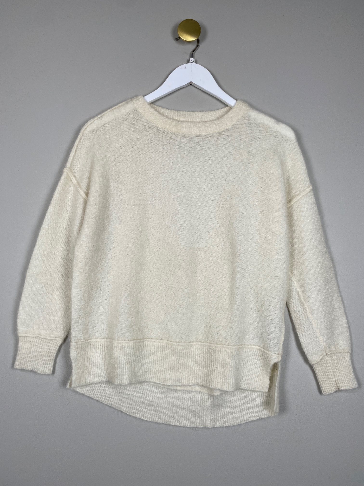 Malene Birger str. XS <br/b> lys uld sweater