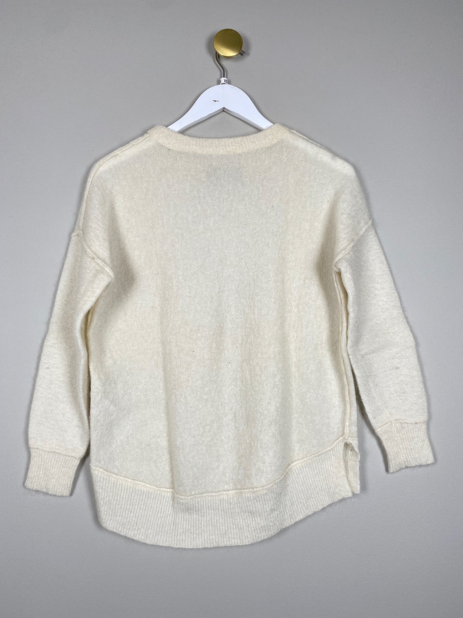Malene Birger str. XS <br/b> lys uld sweater - Billede 3