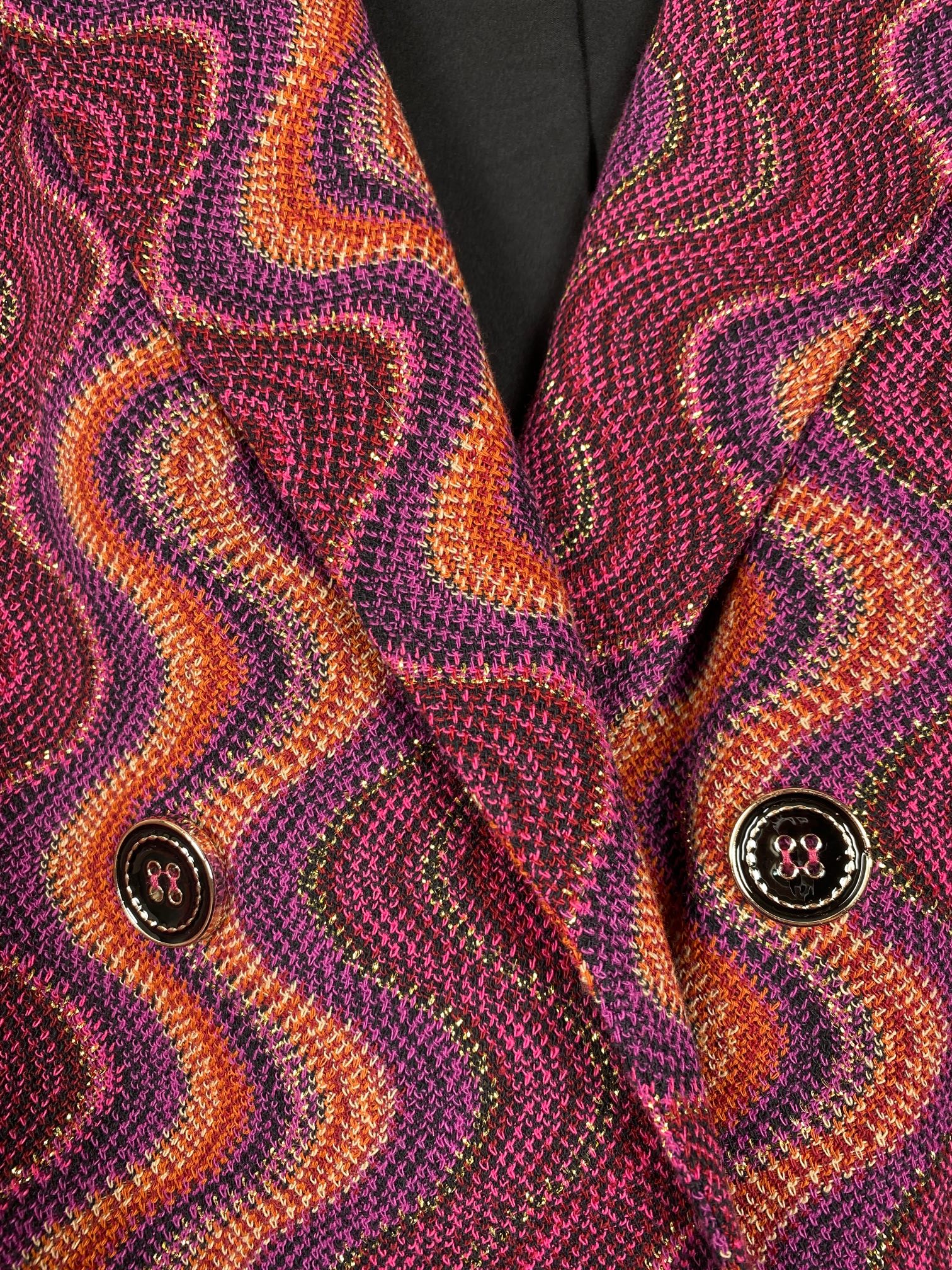 Pho Firenze str. M <br/b> mønstret blazer - Billede 4