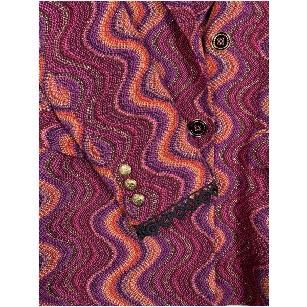 Pho Firenze str. M <br/b> mønstret blazer - Billede 2