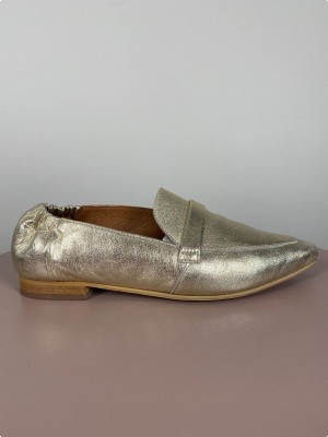 Shoedesign str. 39 <br/b> champagnefarvet sko
