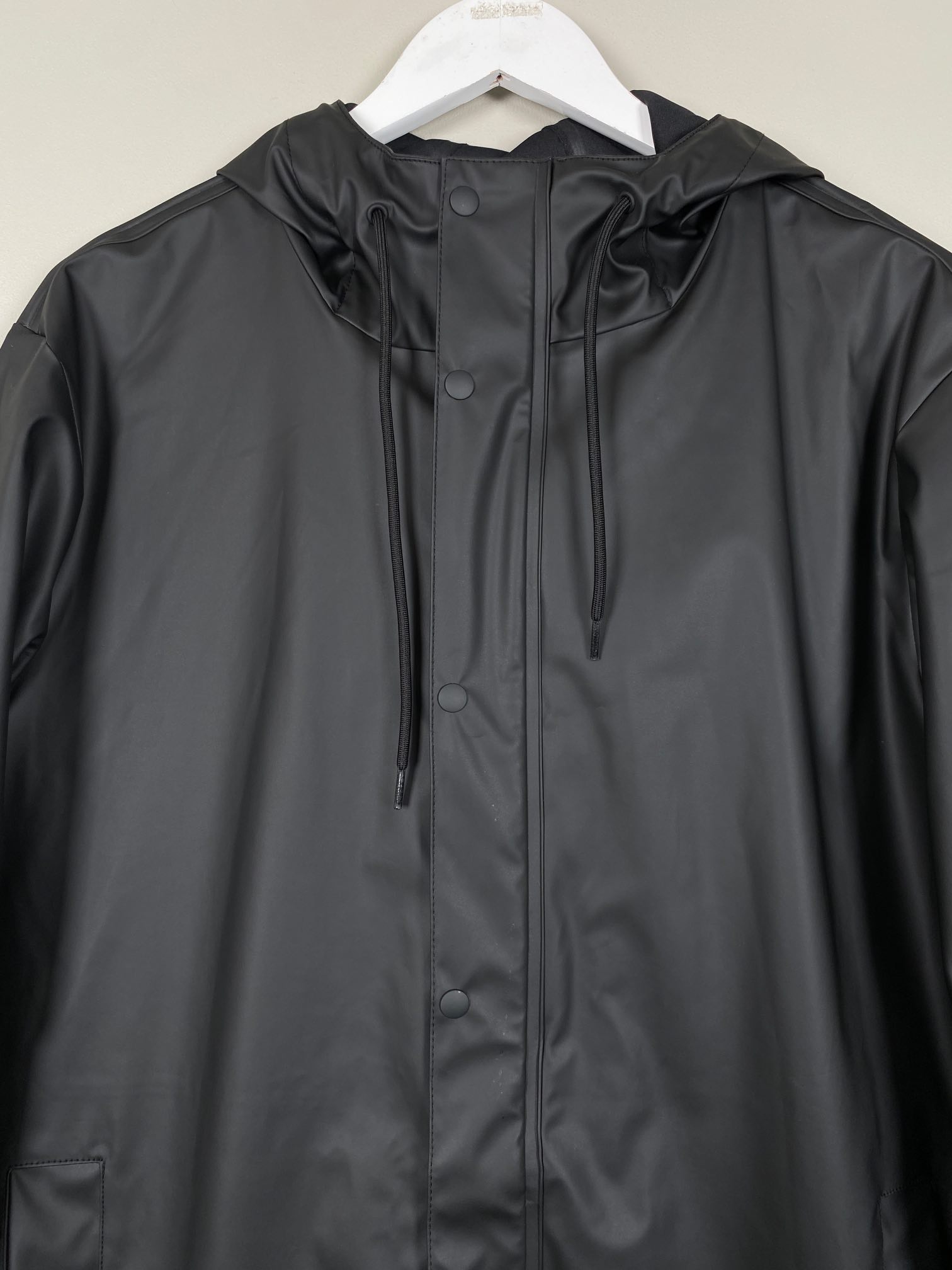 Selected str. M <br/b> sort regnjakke - Billede 2