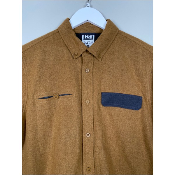 Helly Hansen <br/b> brun skjorte i uldblandning - Billede 2