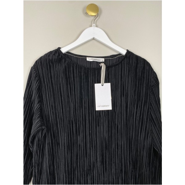Co couture str. XL <br/b> sort kjole i fløjl - Billede 2