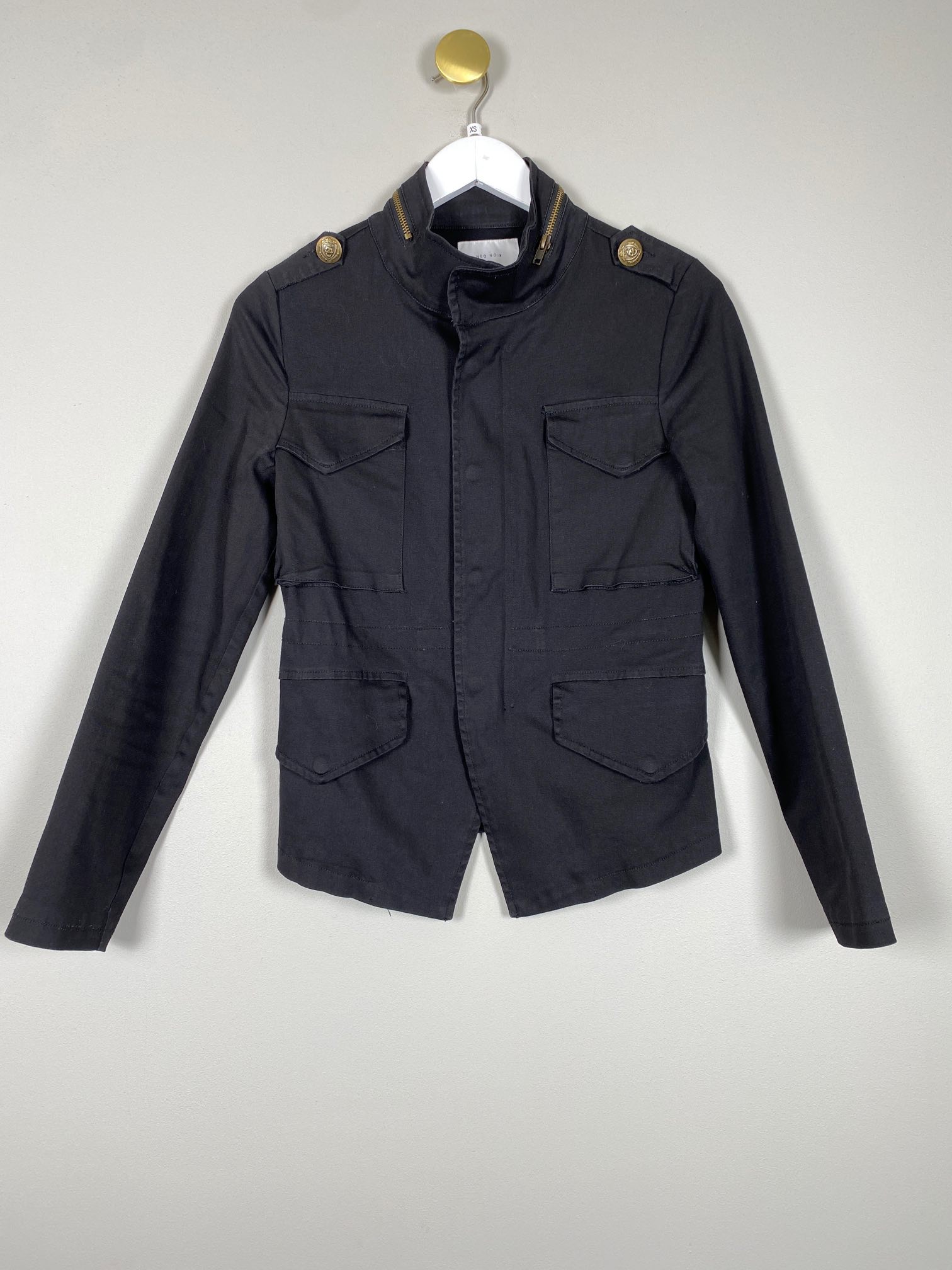 Neo Noir str. XS <br/b> sort jakke