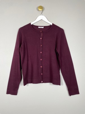 X-Company str. S <br/b> rød bluse med flæsedetalje