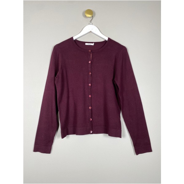 X-Company str. S <br/b> rød bluse med flæsedetalje