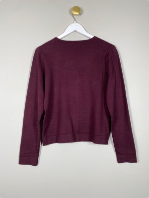 X-Company str. S <br/b> rød bluse med flæsedetalje