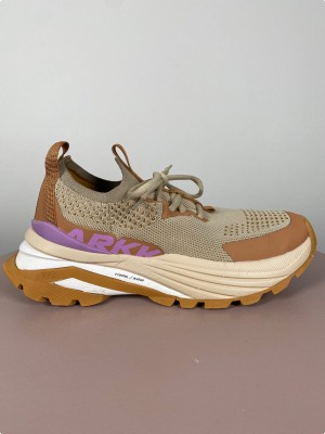 Arkkgrip sko i brun/beige str. 38