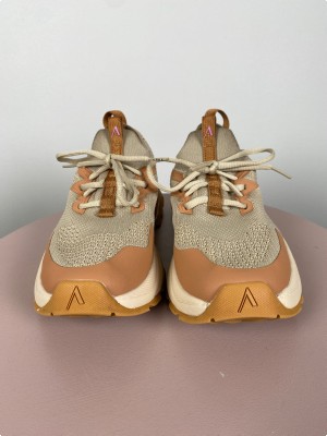 Arkkgrip sko i brun/beige str. 38